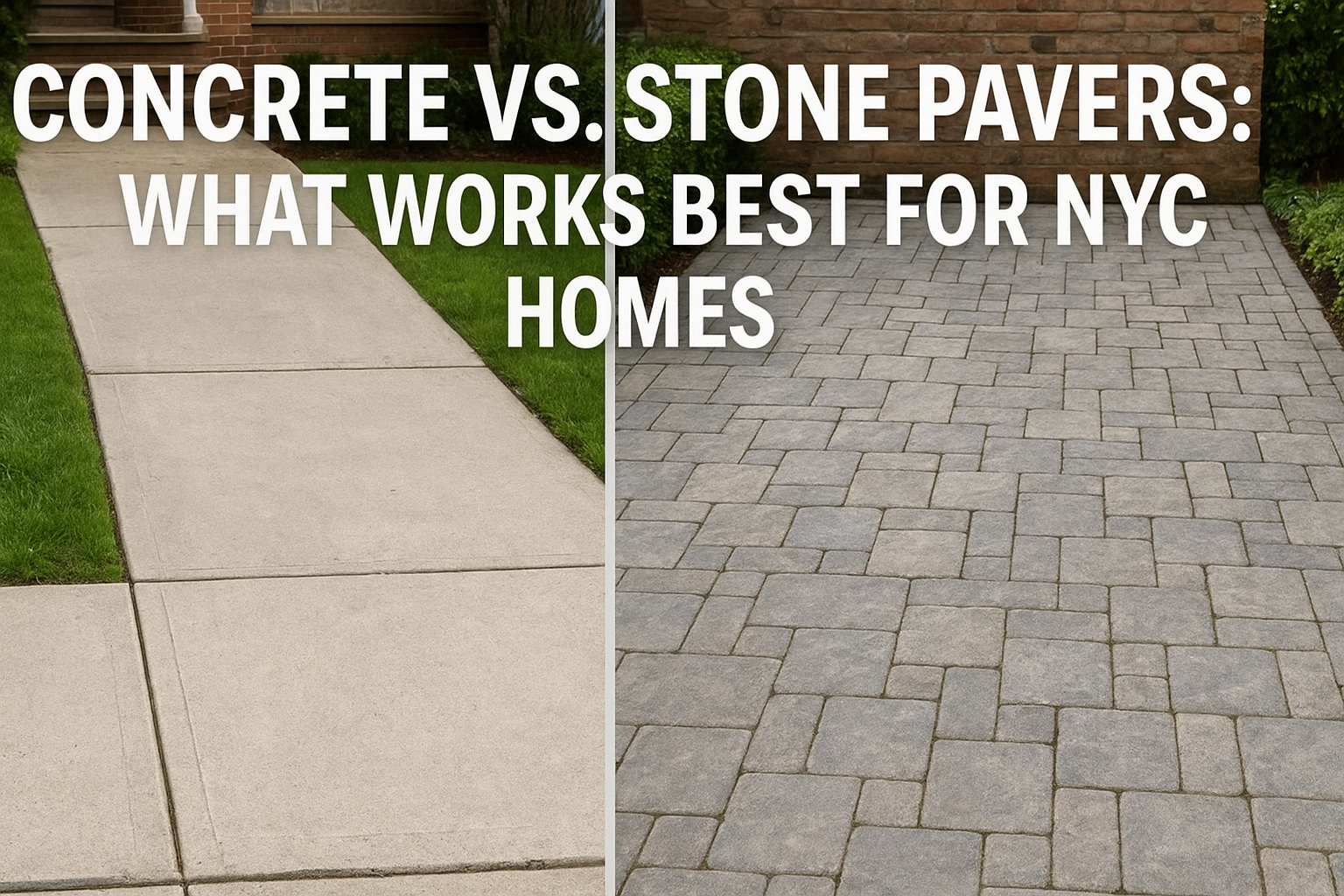 Concrete vs. Stone Pavers