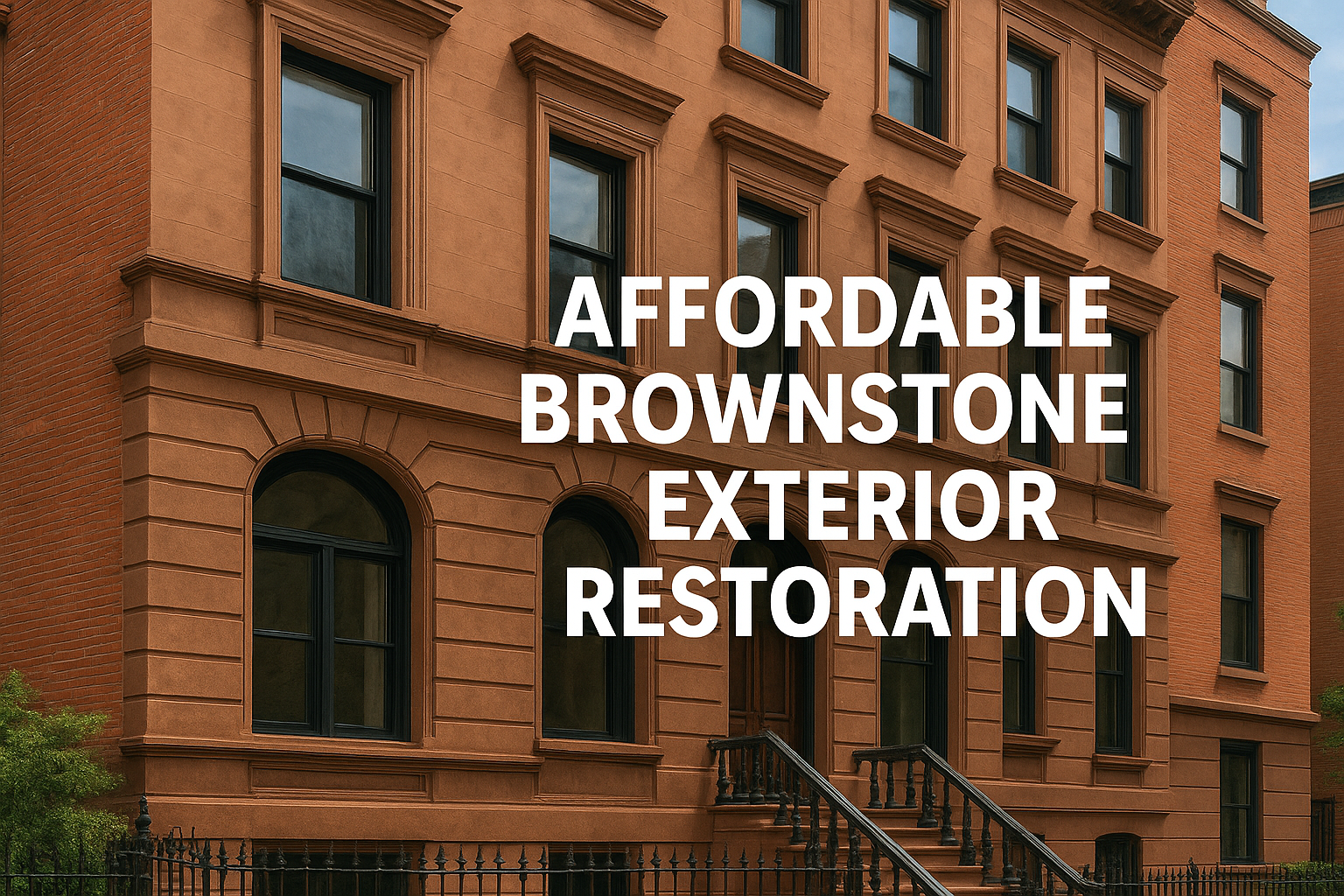 Affordable Brownstone Exterior Restoration