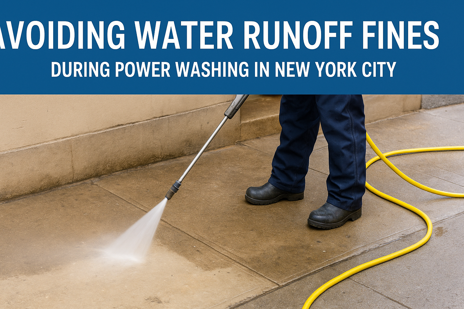 Avoiding Water Runoff Fines During Power Washing