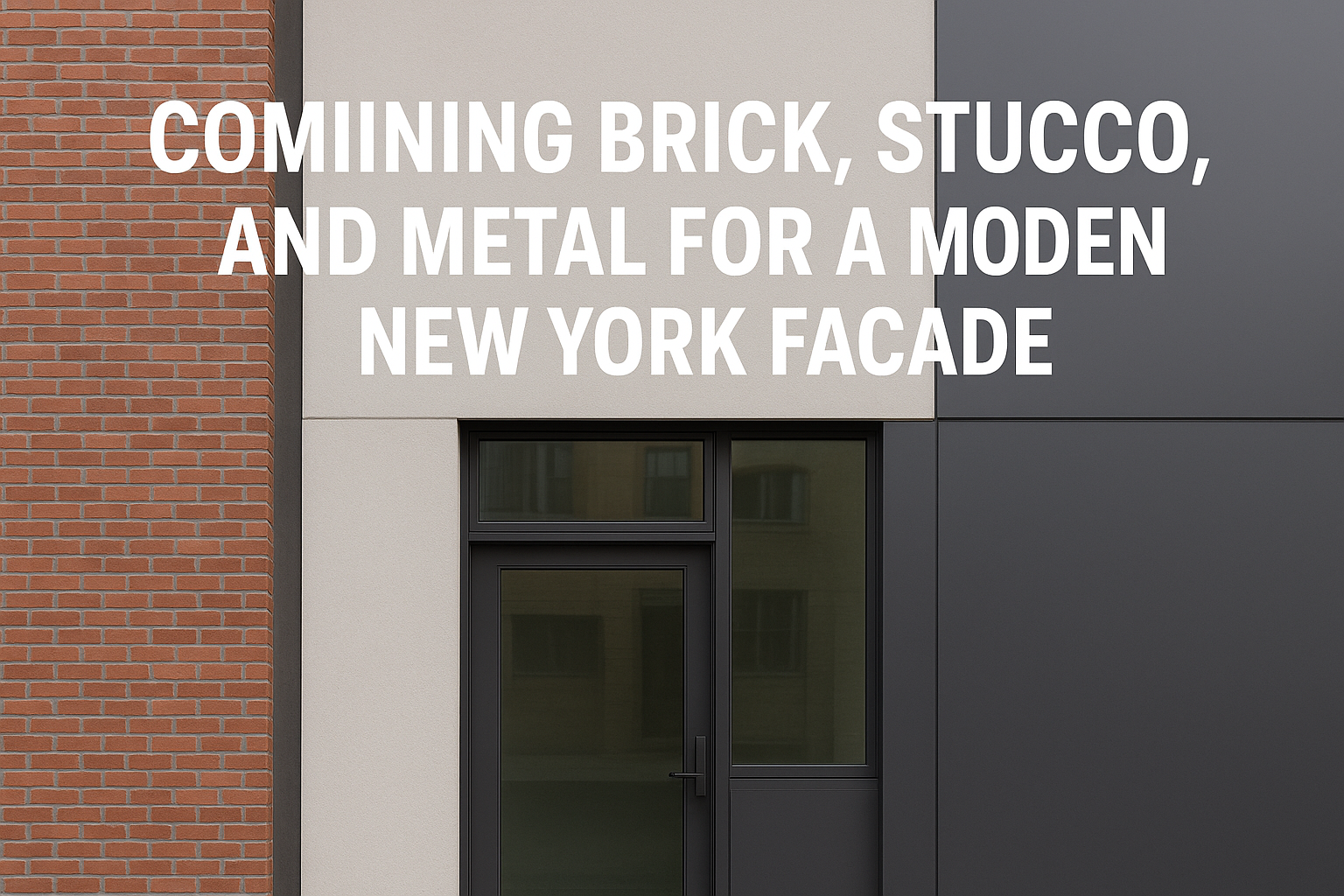 Combining Brick, Stucco, and Metal