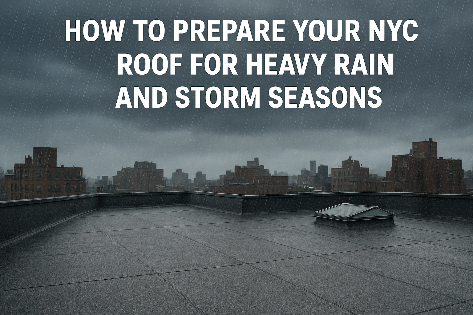 How to Prepare Your NYC Roof for Heavy Rain and Storm Seasons