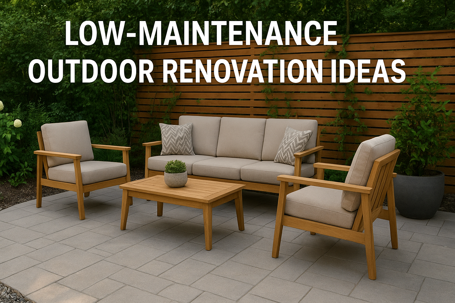 Low-Maintenance Outdoor Renovation Ideas