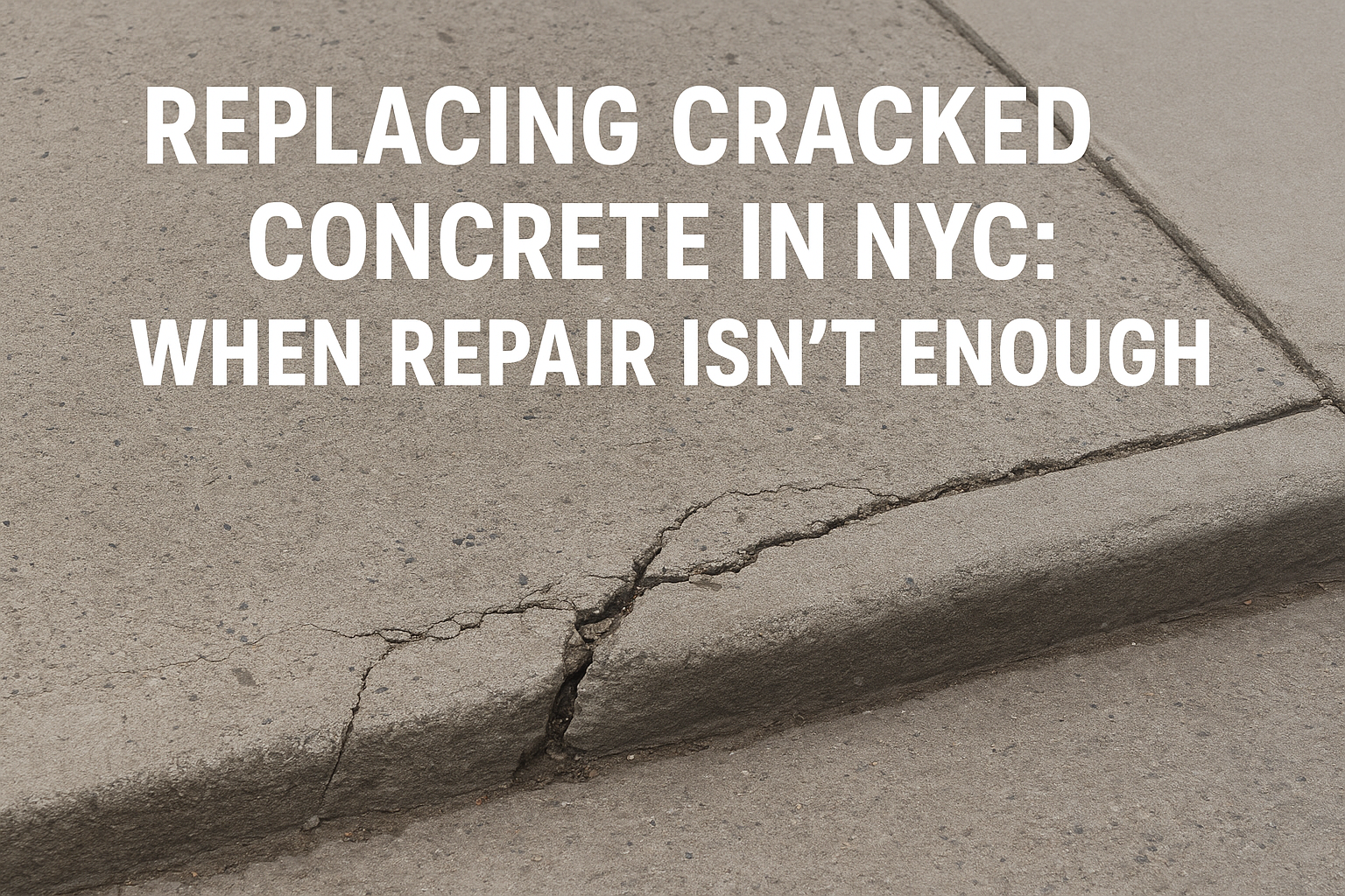 Replacing Cracked Concrete in NYC