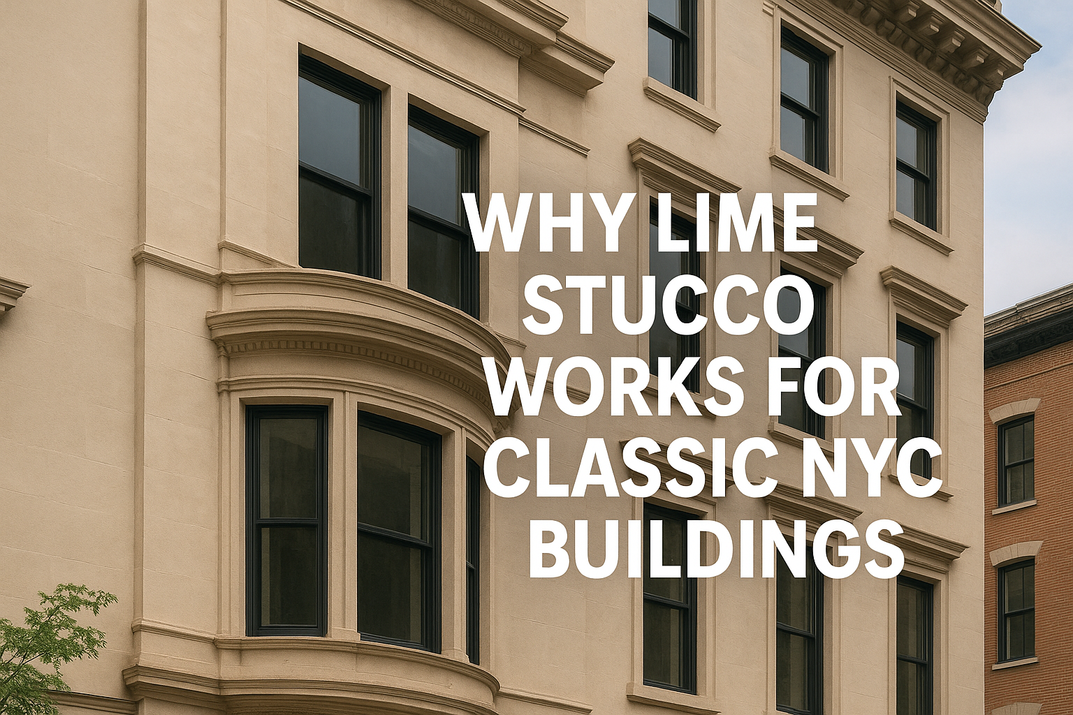Why Lime Stucco Works for Classic NYC Buildings