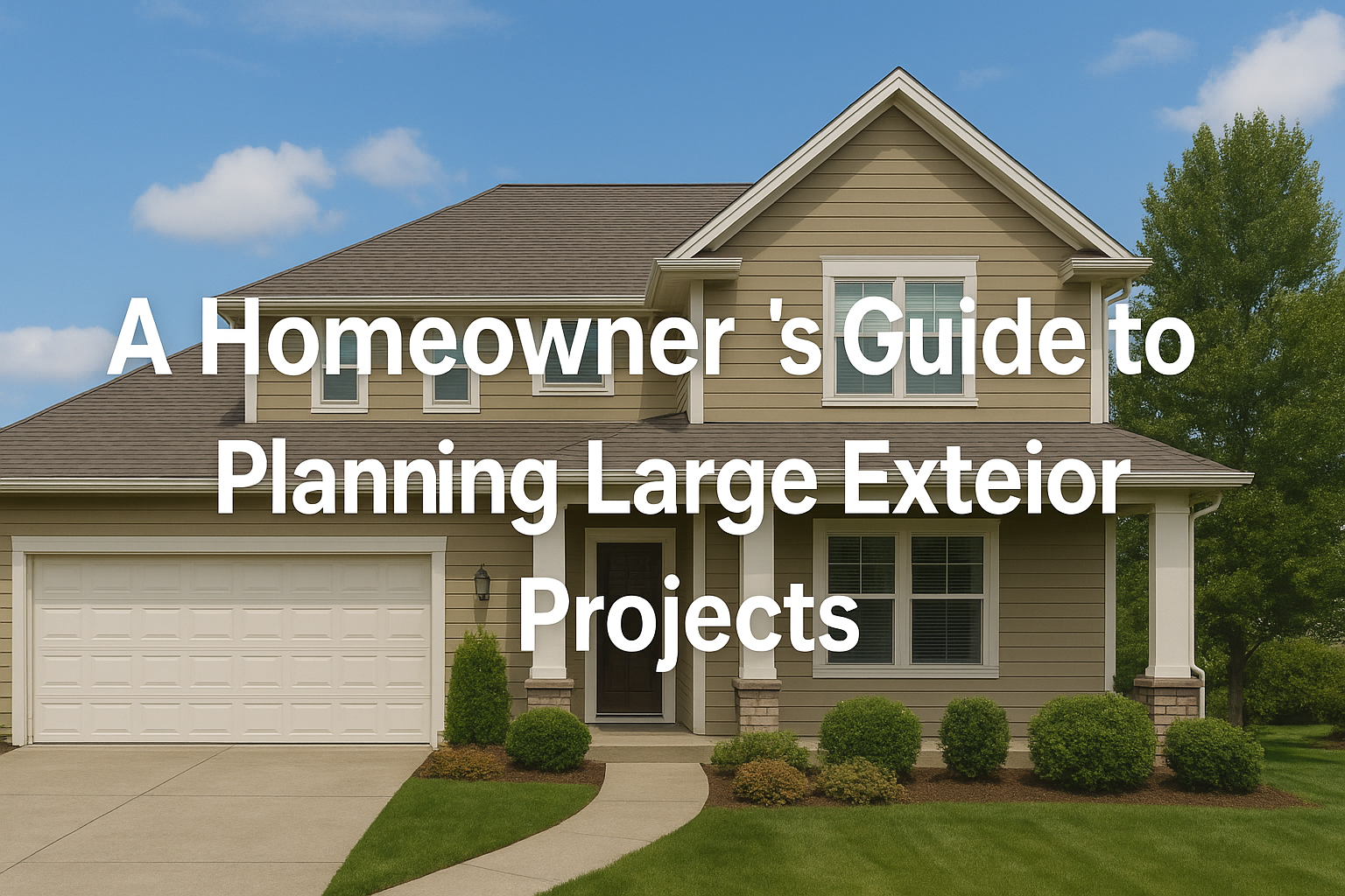 A Homeowner’s Guide to Planning Large Exterior Projects