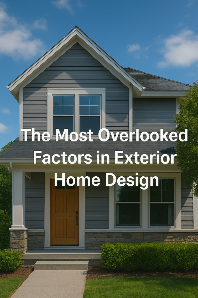 The Most Overlooked Factors in Exterior Home Design