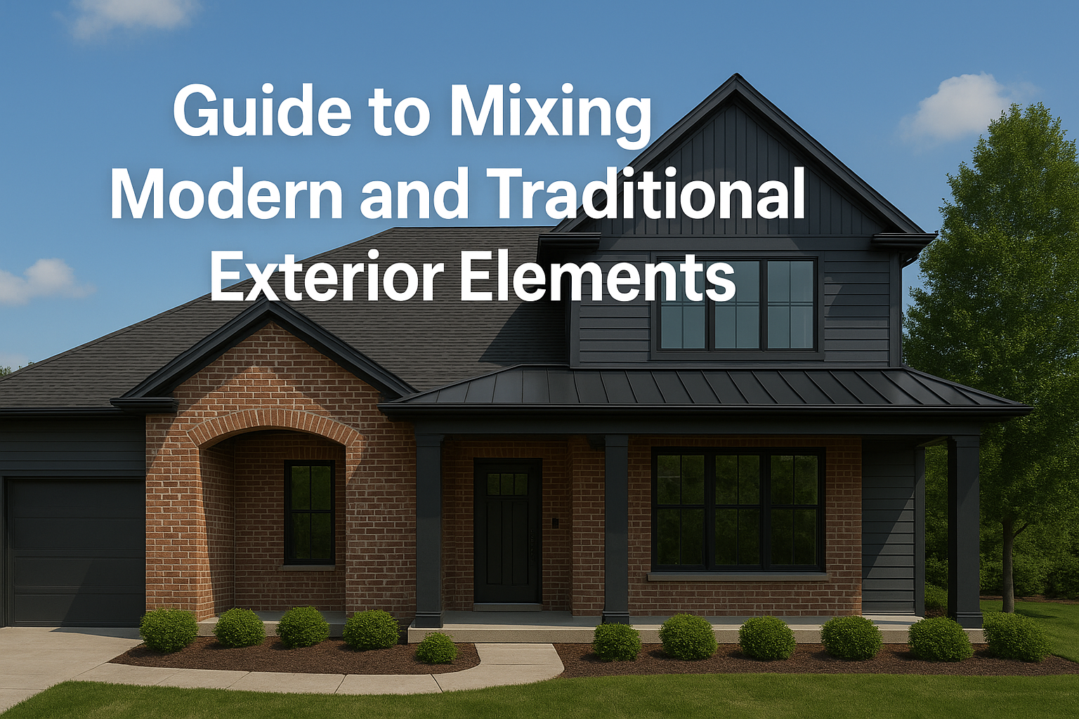 Guide to Mixing Modern and Traditional Exterior Elements