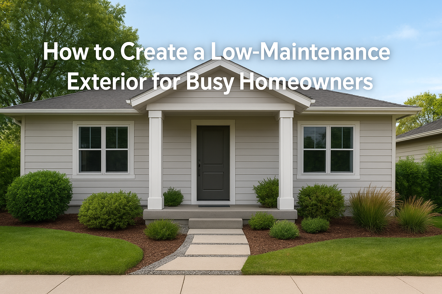 How to Create a Low-Maintenance Exterior for Busy Homeowners