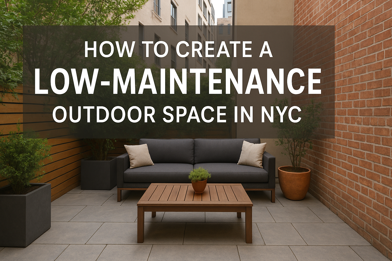 How to Create a Low-Maintenance Outdoor Space in NYC