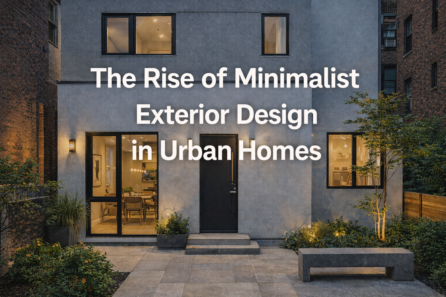 Rise of Minimalist Exterior Design in Urban Homes