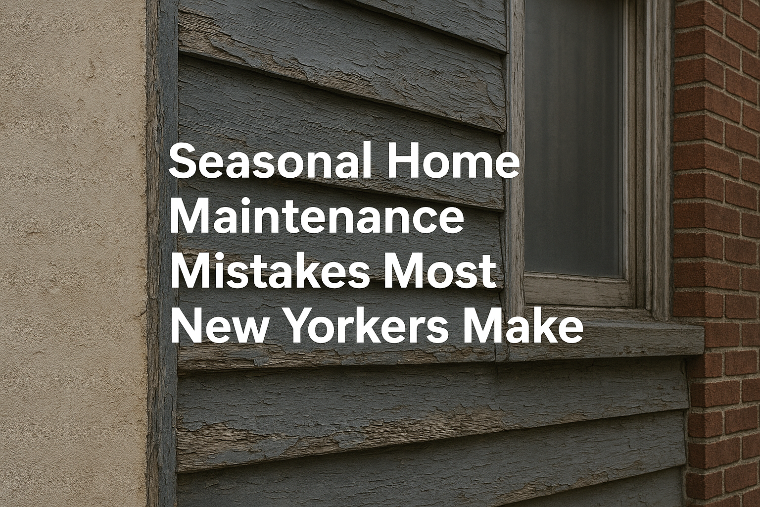 Seasonal Home Maintenance Mistakes Most New Yorkers Make