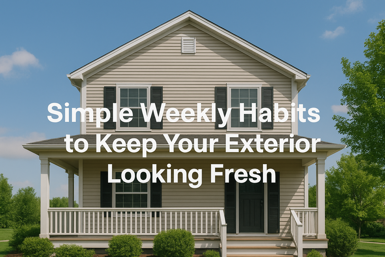 Simple Weekly Habits to Keep Your Exterior Looking Fresh
