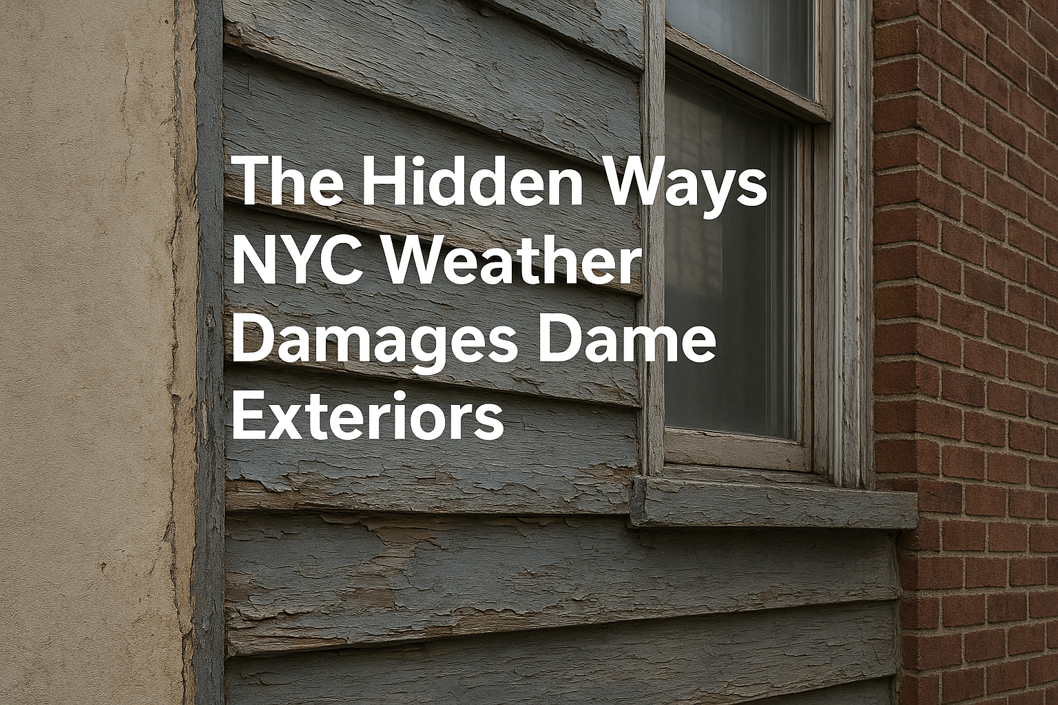 The Hidden Ways NYC Weather Damages Home Exteriors