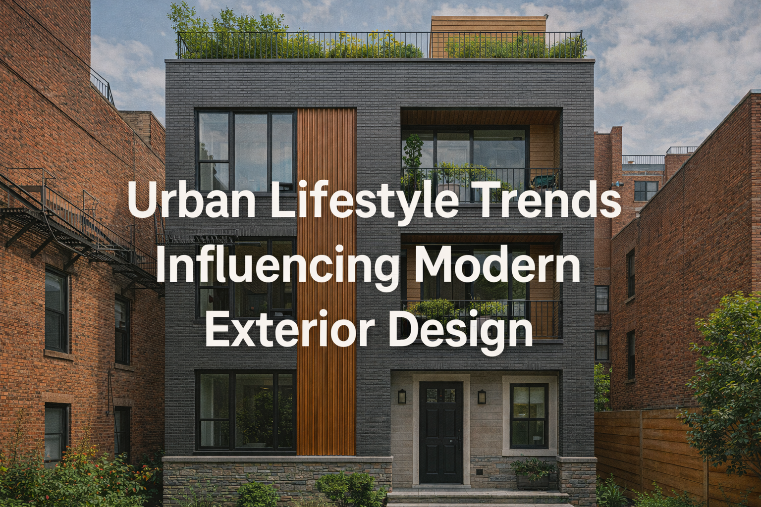Urban Lifestyle Trends Influencing Modern Exterior Design