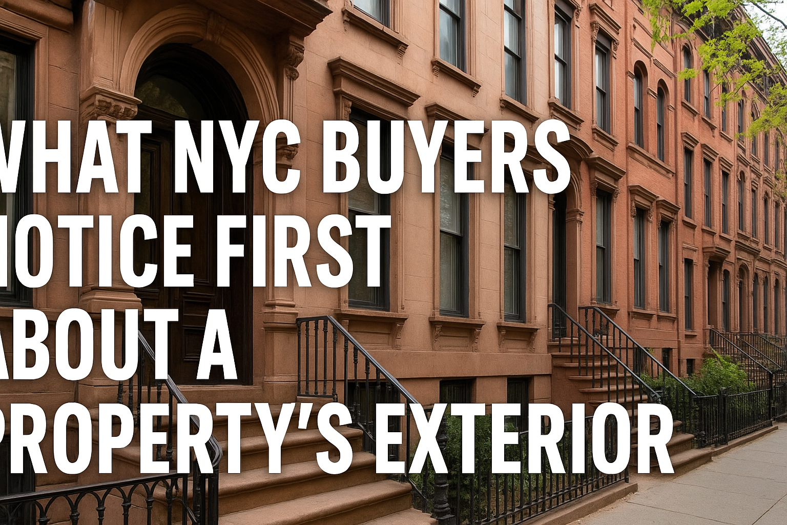 What NYC Buyers Notice First About a Property’s Exterior
