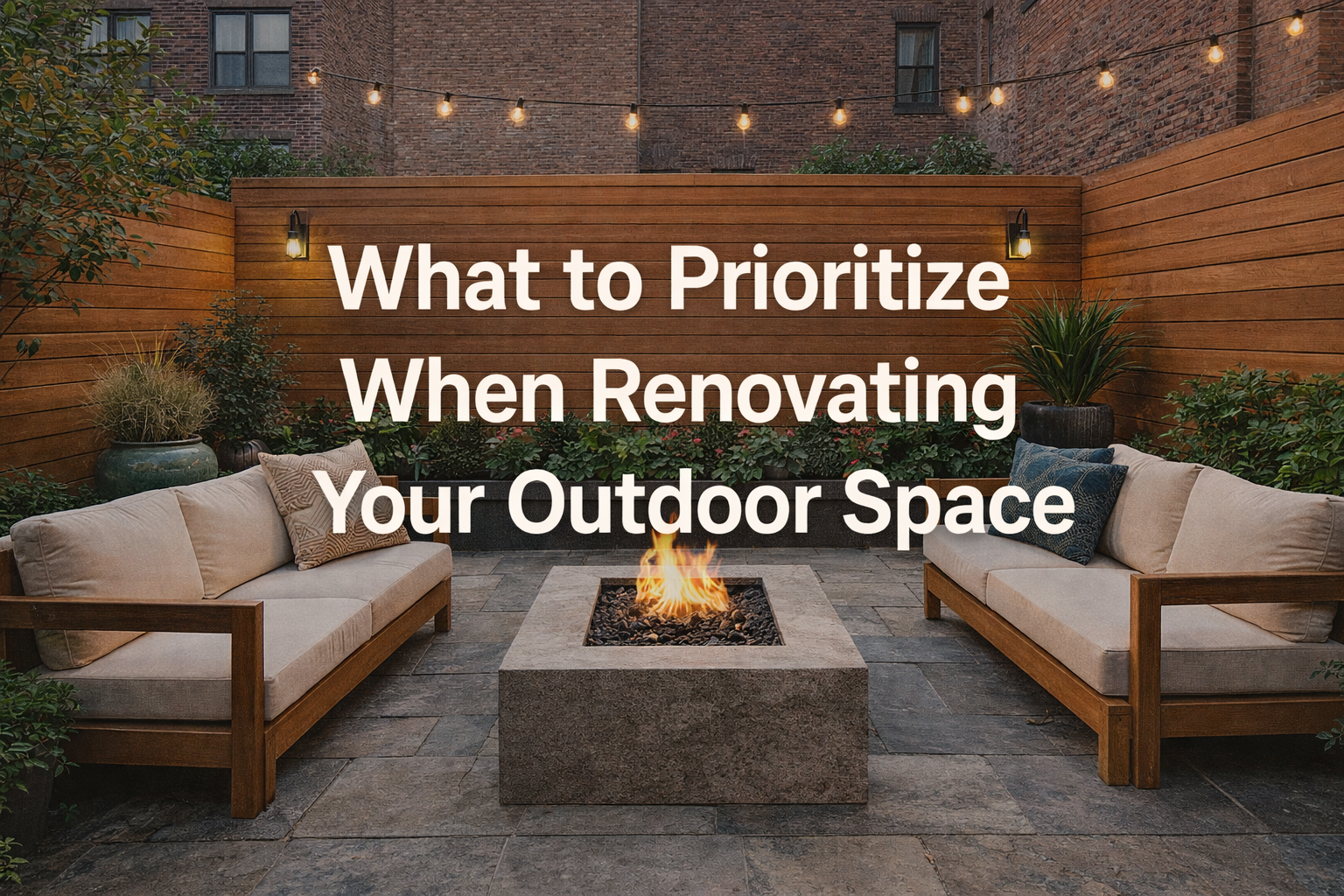 What to Prioritize When Renovating Your Outdoor Space