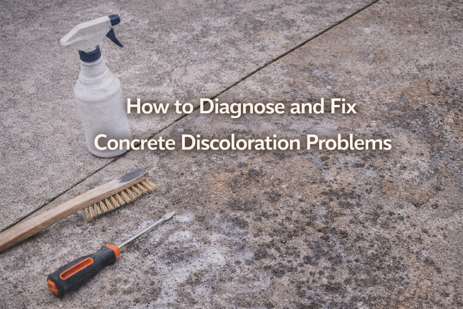How to Diagnose and Fix Concrete Discoloration Problems