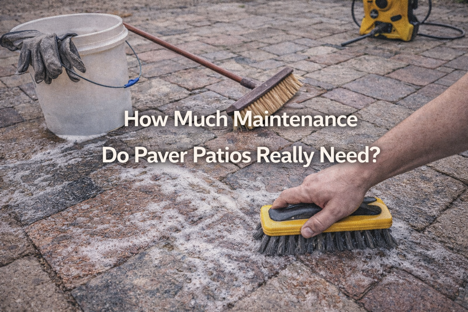 How Much Maintenance Do Paver Patios Really Need