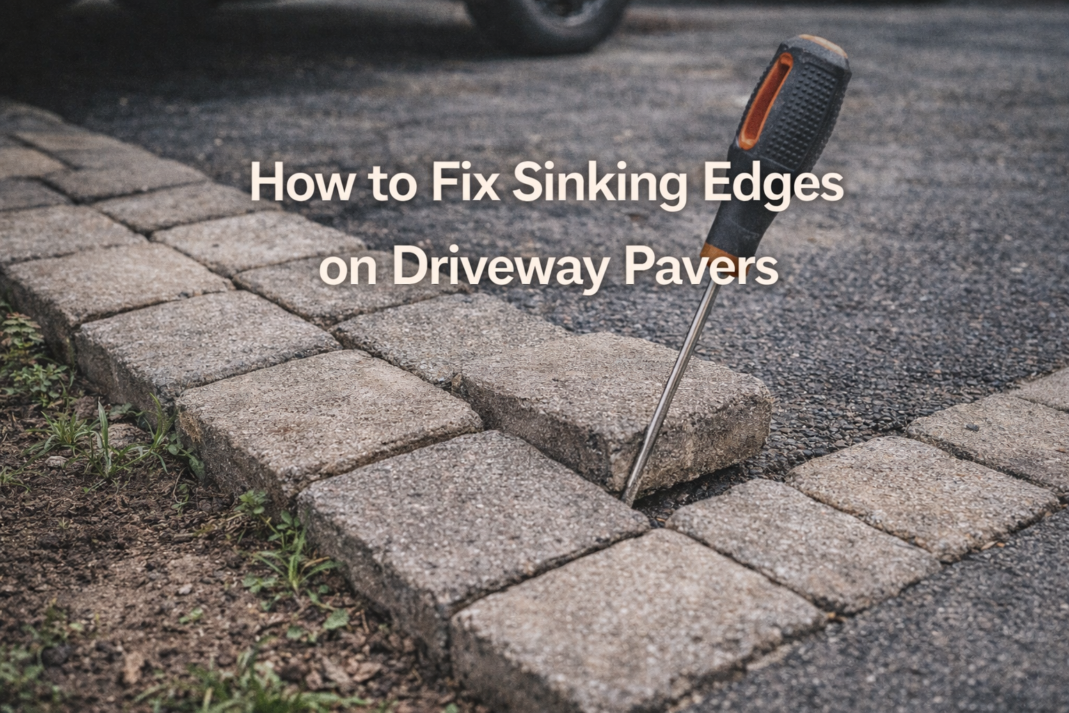 How to Fix Sinking Edges on Driveway Pavers