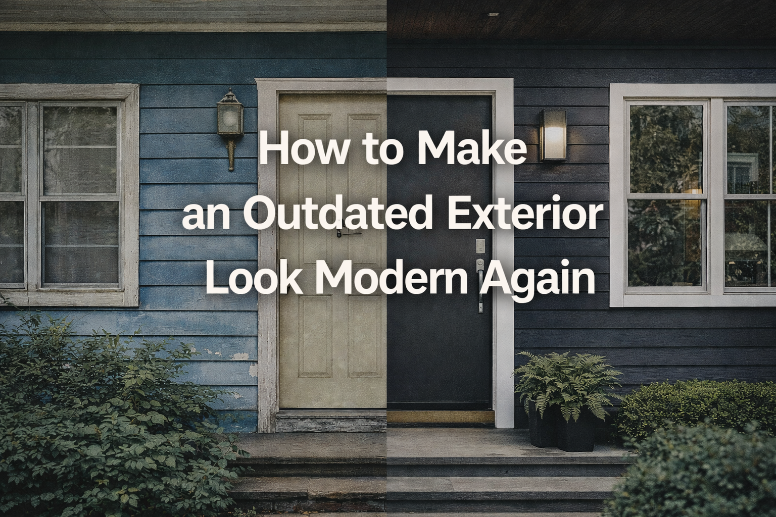 How to Make an Outdated Exterior Look Modern Again
