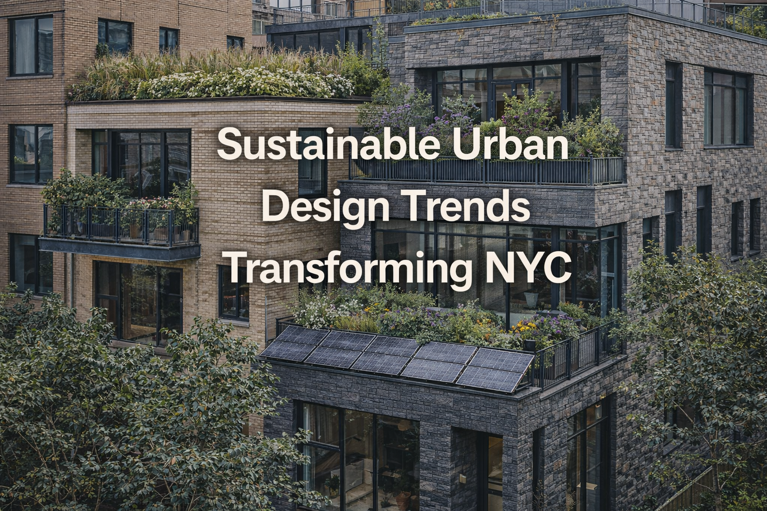 Sustainable Urban Design Trends Transforming NYC