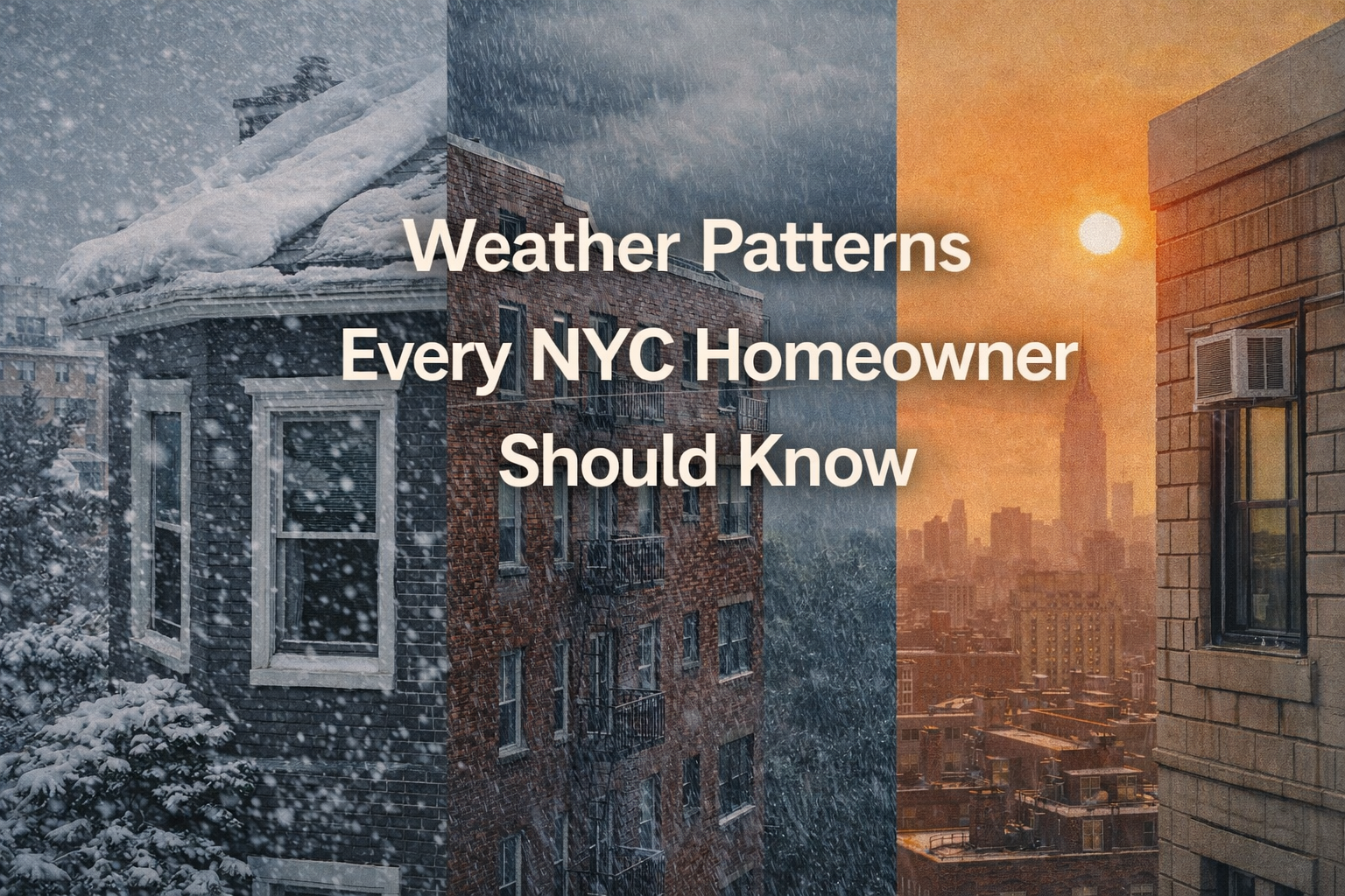 Weather Patterns Every NYC Homeowner Should Know