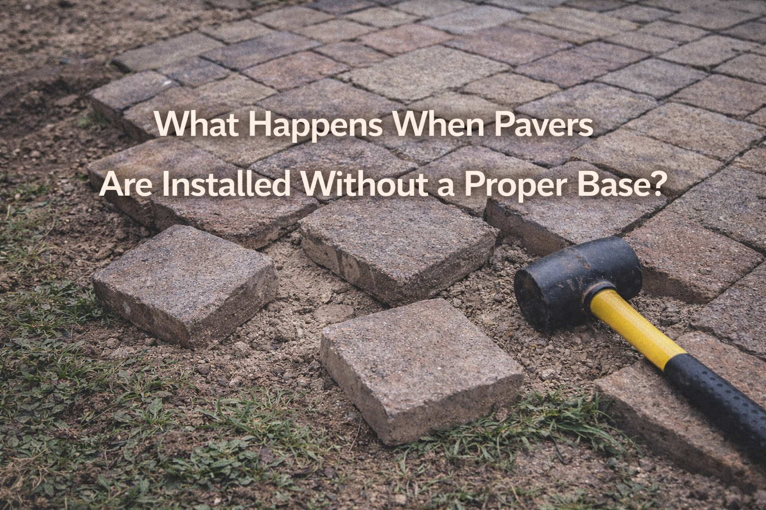 What Happens When Pavers Are Installed Without a Proper Base