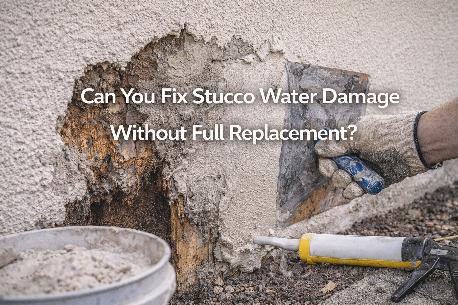 Can You Fix Stucco Water Damage Without Full Replacement