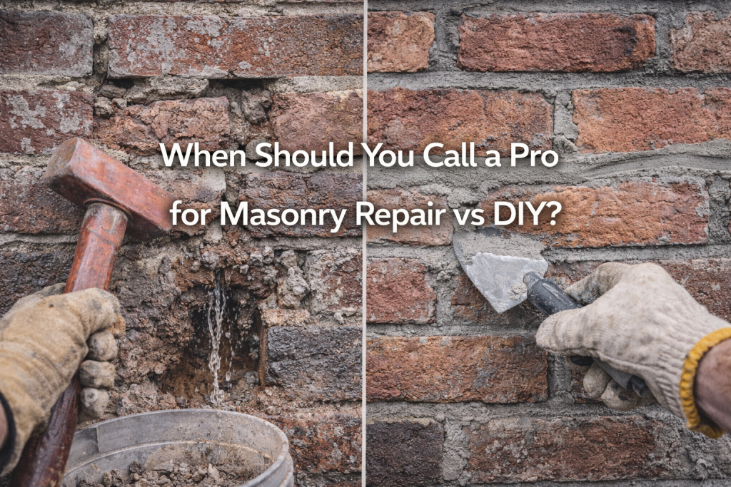 Masonry Repair vs DIY