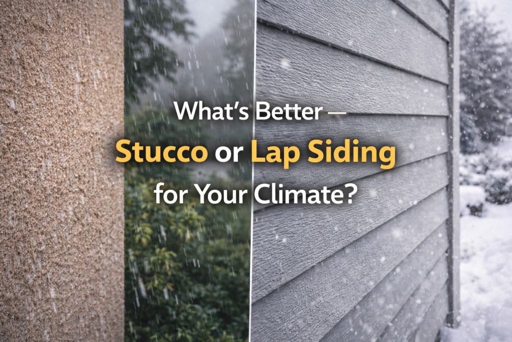 Stucco vs Lap Siding
