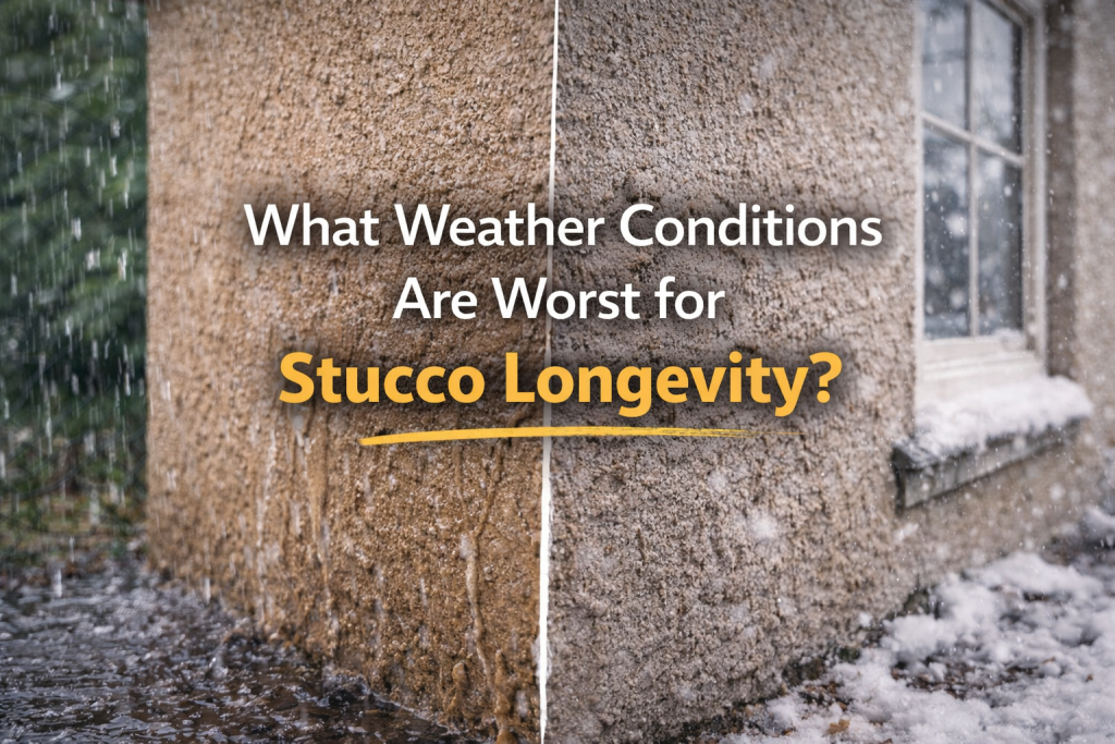 Weather impact on stucco durability